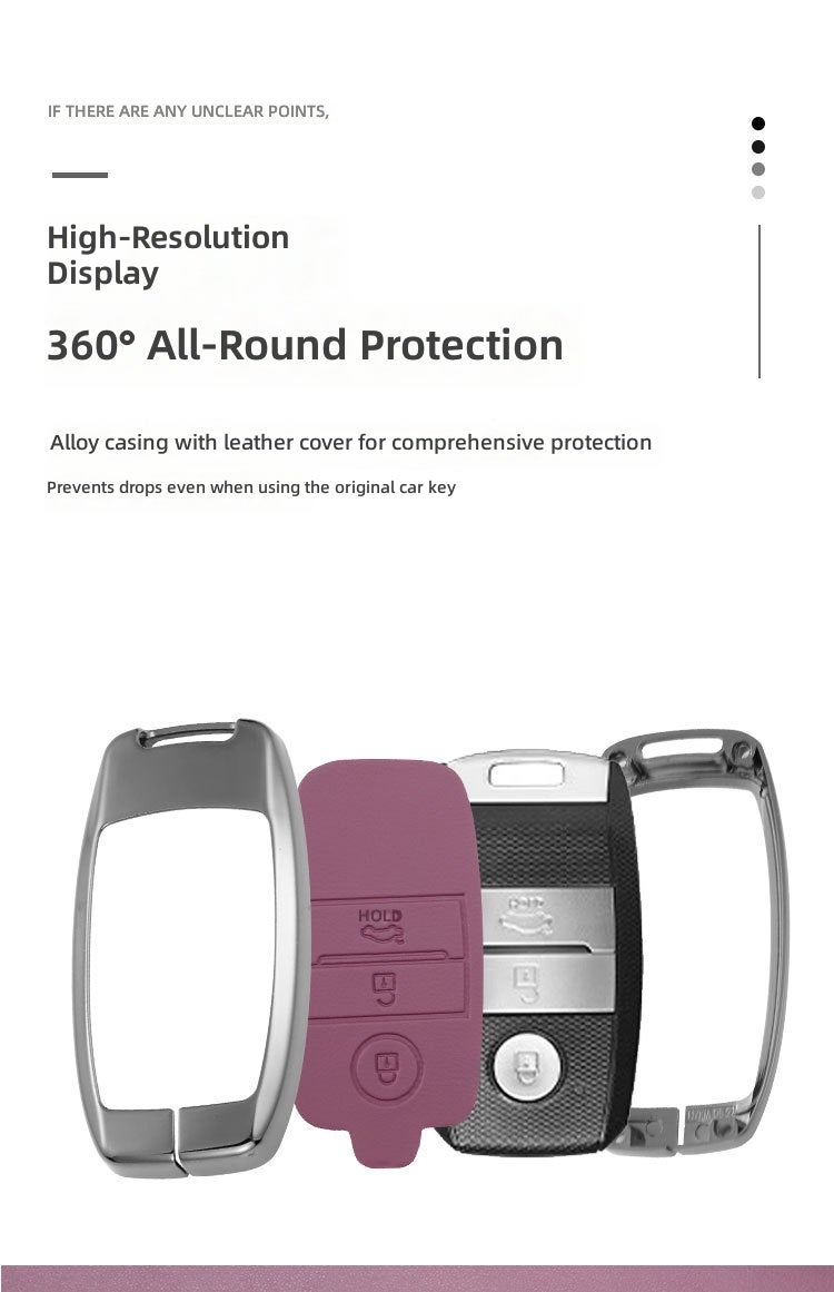 KIA Premium Zinc Alloy Key Case for Kia K3, K5, Kx3, Kx5, and More - Stylish & Durable - Image 2