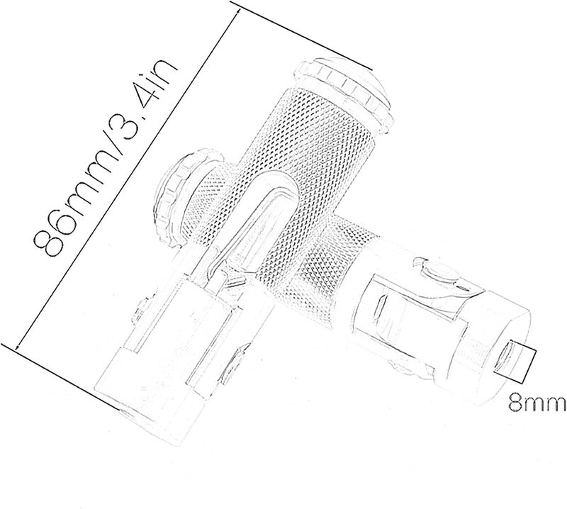 DEMULAX Motorcycle Folding Footrests for BMW S1000RR/S1000R - Image 2