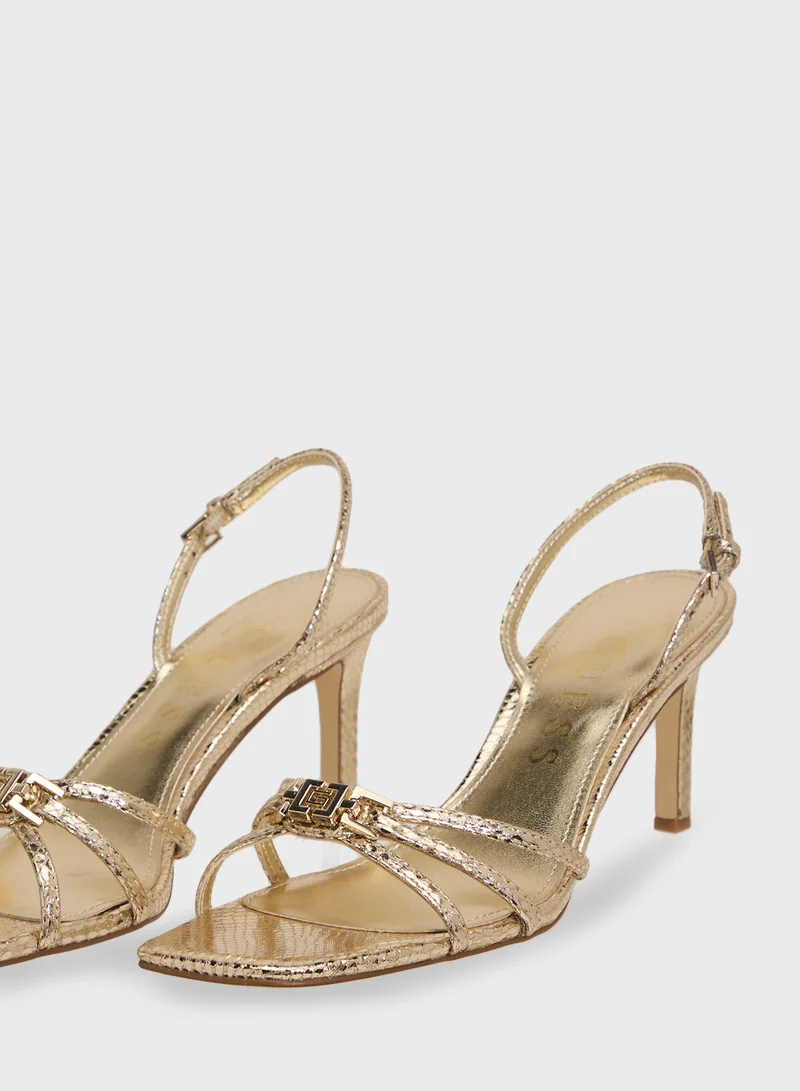 GUESS Ankle Strap High Heel Sandals