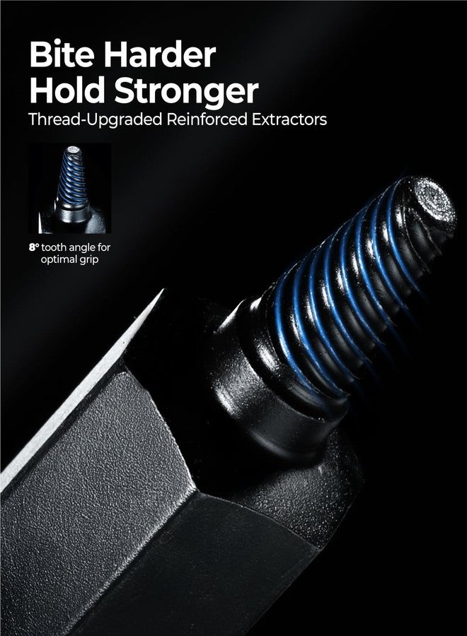 toolant 15pcs Impact Screw Extractor Set, Bolt & Nut Remover Socket Tool Kit, Stripped Bolt Extractor for Damaged Screws and Bolts - Image 2