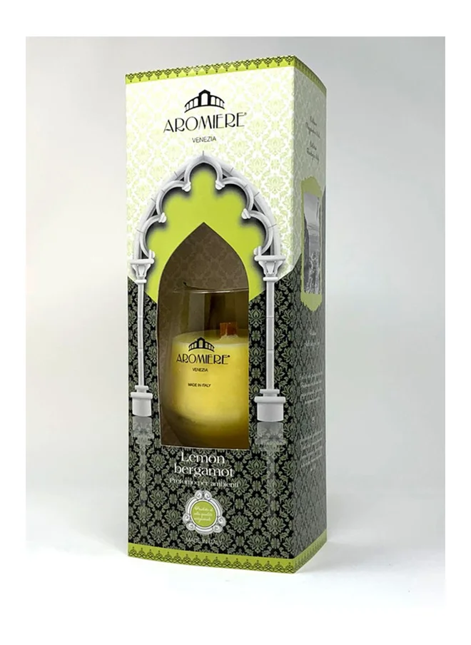 أرومير Lemon Bergamot Home Fragrance  Candle  Scent 260 g