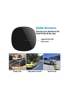 FULLBELL Phone Holder, Silicone Pad Non-Slip Dash Mat Suit for Max Thick 12mm(7 inch) Cell Phone Car Dashboard Mount Cradle Dock, Slip Free Desk Phone Stand Compatible with iPhone, GPS Devices and More  - Image 5