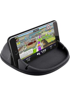 FULLBELL Phone Holder, Silicone Pad Non-Slip Dash Mat Suit for Max Thick 12mm(7 inch) Cell Phone Car Dashboard Mount Cradle Dock, Slip Free Desk Phone Stand Compatible with iPhone, GPS Devices and More  - Image 1