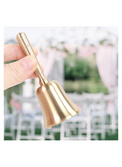 Excefore Traditional Style Hand Bell, Kids and Adults Game Call Bell, Extra Loud Solid Brass Handbells use for School, Church, Hotel and Wedding Service  - Image 4