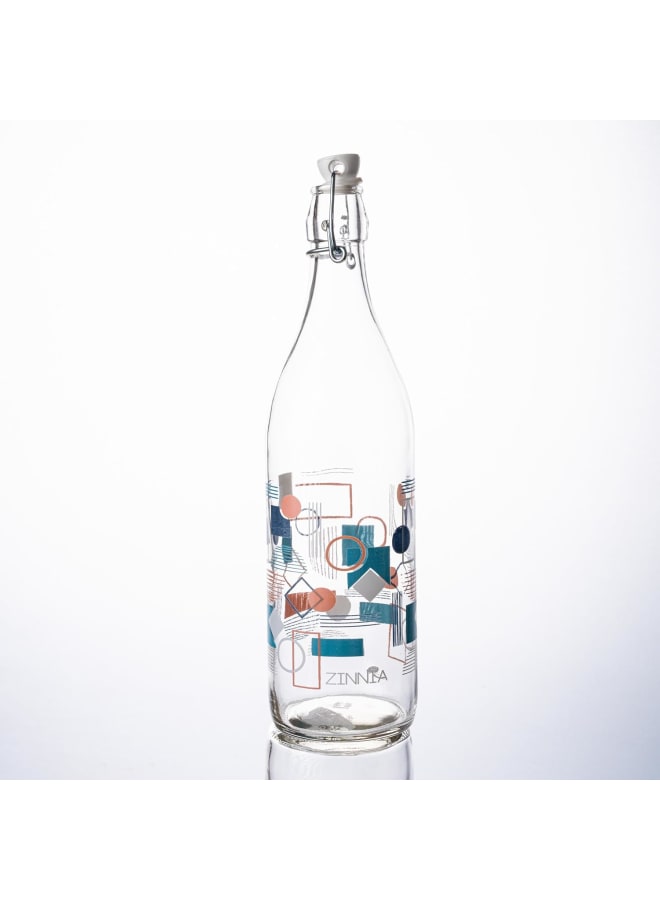 Zinnia Geomania Glass Water Bottle