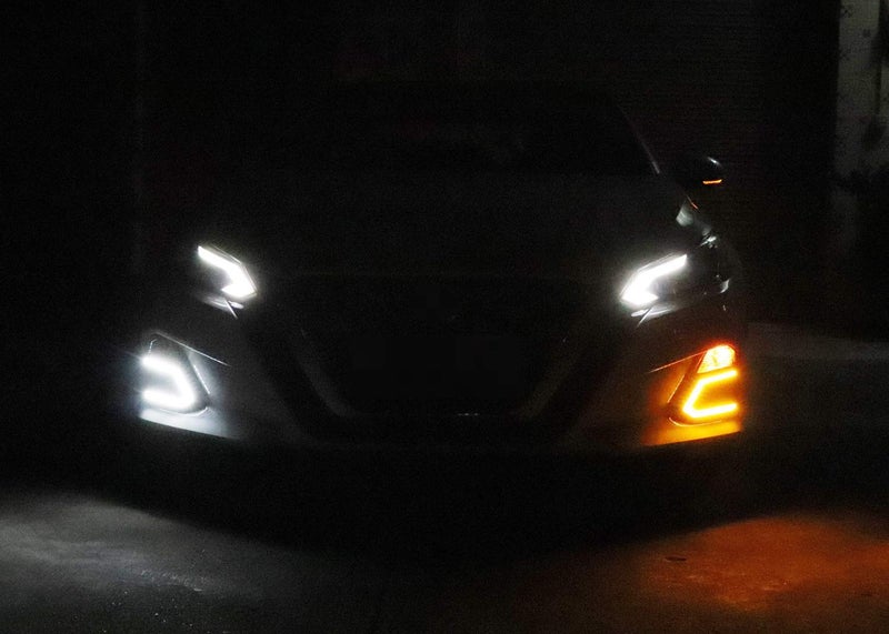 iJDMTOY OEM-Fit Switchback LED Daytime Running Light Kit Compatible With 2019-2022 Nissan Altima, White/Amber LED DRL & Turn Signal - Image 5
