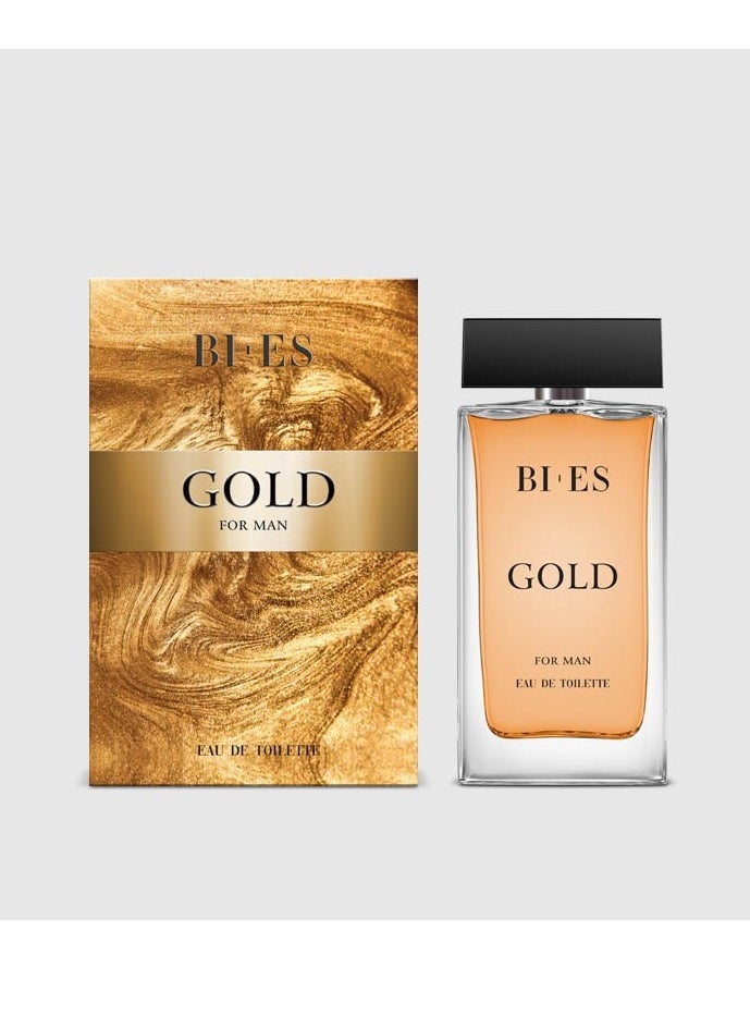 باي إس عطر بي اي اس جولد او دي تواليت للرجال 90 مل 