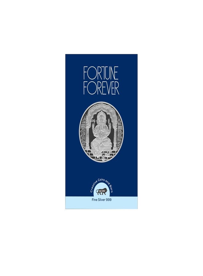 FORTUNE FOREVER عملة فضية نقية من FORTUNE FOREVER وزنها 2 غرام، تحمل صورة غانباتي غانيشجي، ومختومة بعلامة BIS، مع بطاقة تغليف، مثالية كهدية أو استثمار أو في ديوالي أو دانتيراس (نقاء 999) (2 غرام من الفضة). - Image 1