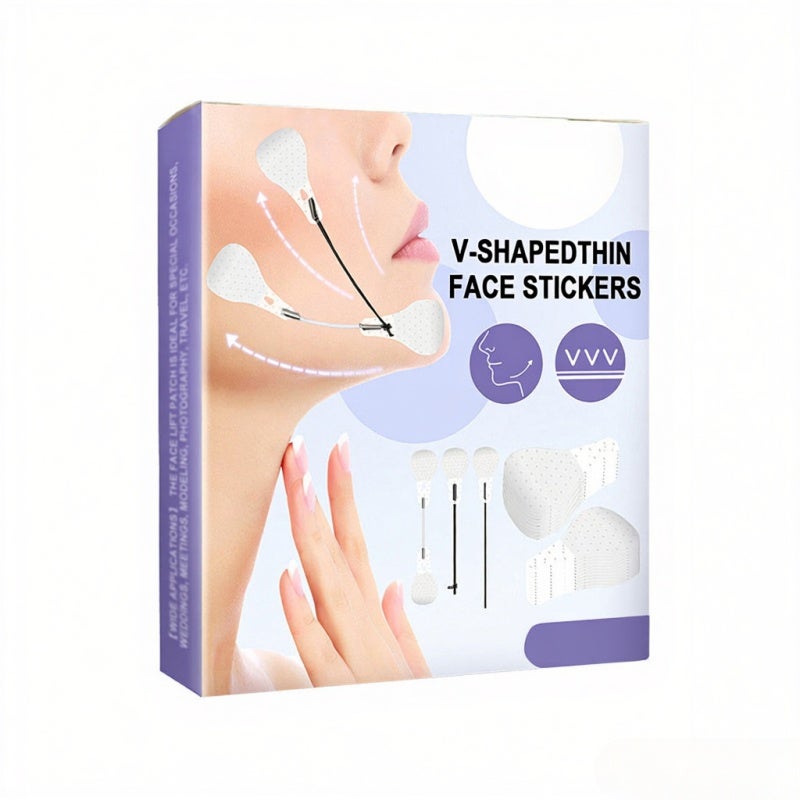 Face Lift Tape: 40Pcs 0.02 Mm Invisible Ultra-Thin - Breathable Waterproof Instant Face Lifter Tape for Photo Shoots Weddings Engagements Anniversaries Interviews - Image 1