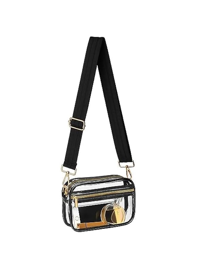Arabest Clear Crossbody Bag Stadium Approved, Clear Purse for Women, Transparent Shoulder Messenger Handbag for Concert Sport  - Image 1