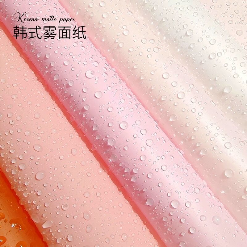 Korean Ouya Paper – Waterproof Packaging Paper for Fresh Flowers, 20 Sheets, 56x56cm - Image 3