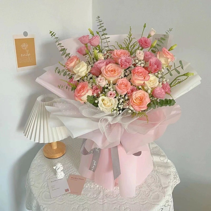 Korean Ouya Paper – Waterproof Packaging Paper for Fresh Flowers, 20 Sheets, 56x56cm - Image 5