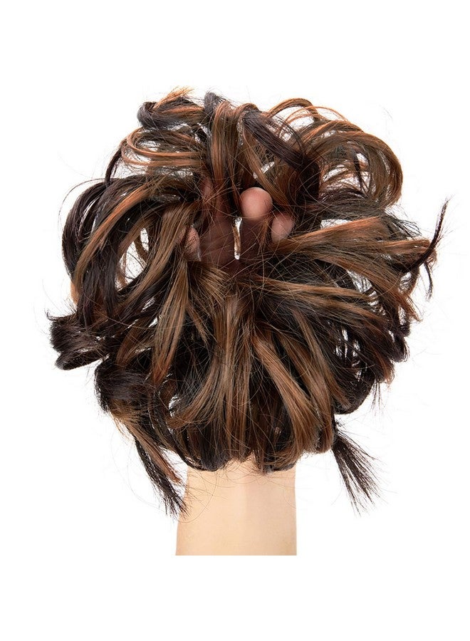 برافراجيا وصلات شعر كعكة فوضوية، كعكة شعر، ربطة شعر، تسريحة شعر مرفوعة، وصلات شعر مثالية للنساء لحفلات الزفاف وغيرها من المناسبات - Image 3