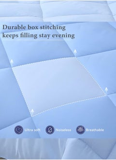 Arabest Duvet,Reversible Down Alternative Comforter, Ultra Soft Brushed Microfiber Lightweight,All Season Quilt King Size(200x230cm)  - Image 5