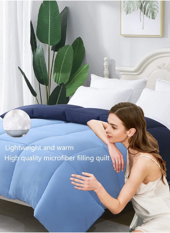 Arabest Duvet,Reversible Down Alternative Comforter, Ultra Soft Brushed Microfiber Lightweight,All Season Quilt King Size(200x230cm)  - Image 3