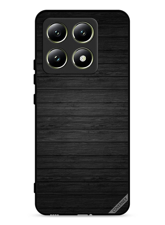 Covernex Xiaomi 14T 5G Protective Case Cover Dark Wooden Pattern - Image 1