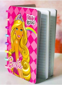 Generic Barbie Pink Rocks Discbound Notebook with Rainbow Discs, Princess Design  - Image 2