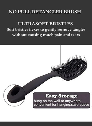 Hair styling and detangling comb - R06 - view 3