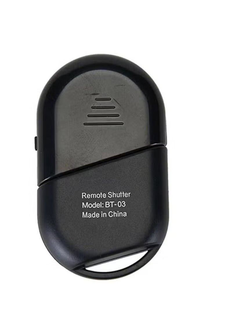 BT 03 Selfie Remote Shutter || Wireless Bluetooth Camera Remote for Android & iOS || Instant Click with Long-Range Connectivity – Compact & Lightweight – Easy Pairing, No App Required – Perfect for Group Photos, Selfies & Hands-Free Photography