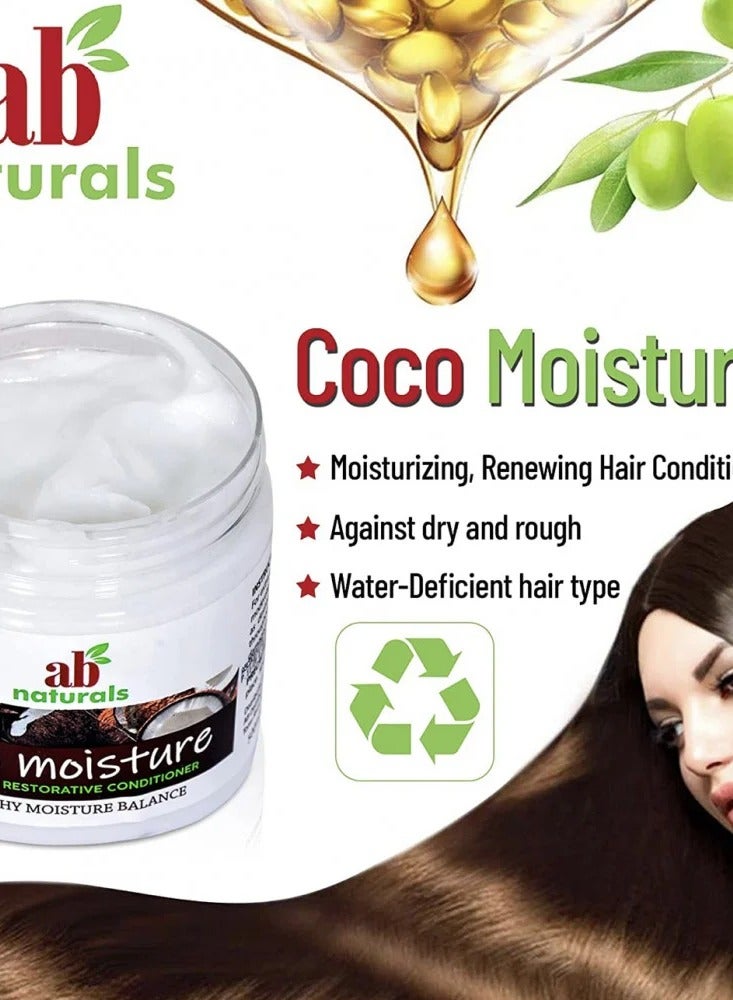 Ab Naturals Coco Moisture Natural Restorative Conditioner Clear 500grams - Image 3