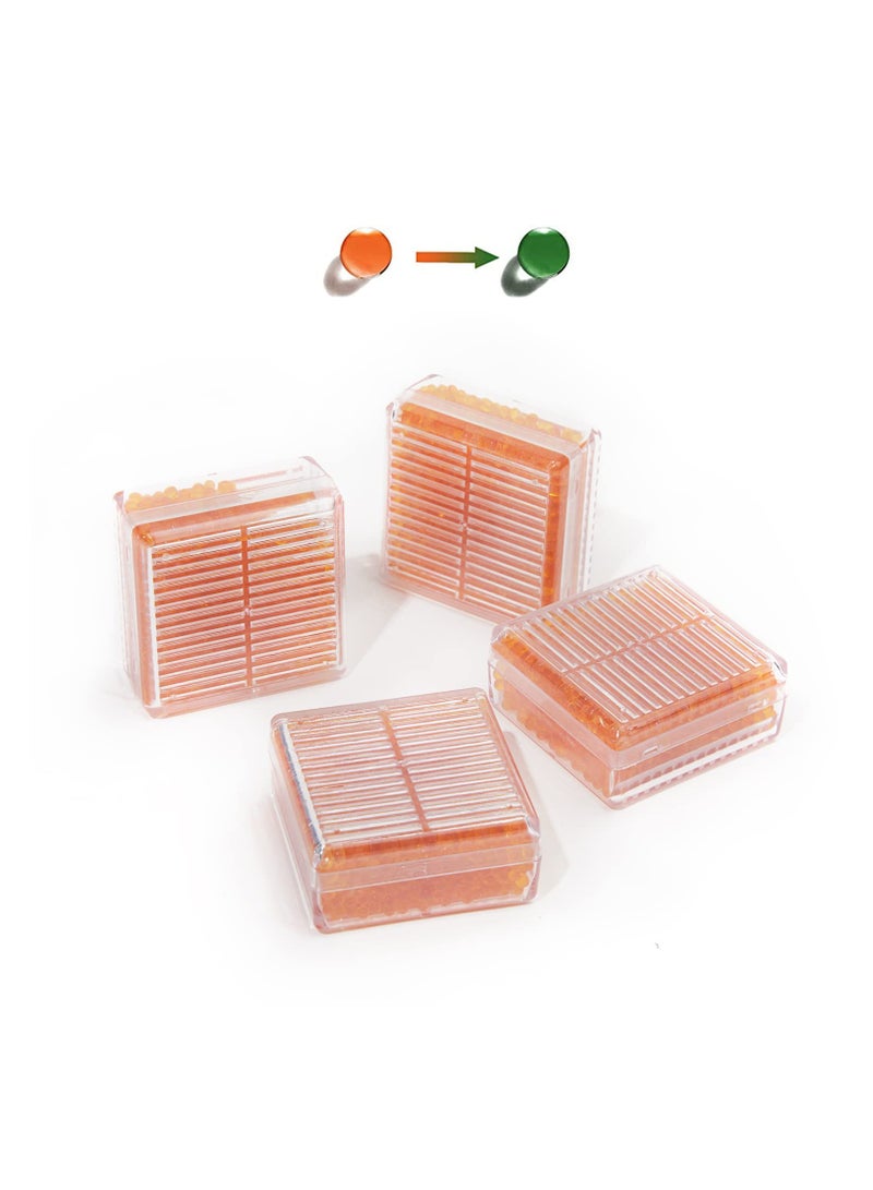 SYOSI SYOSI Indicating Silica Gel Desiccant, ABS Box Desiccant 60g Reusable Silica Gel Desiccant for Car, Closet, Cabinet, Bag, Storage Box (4 Packs) - Image 1