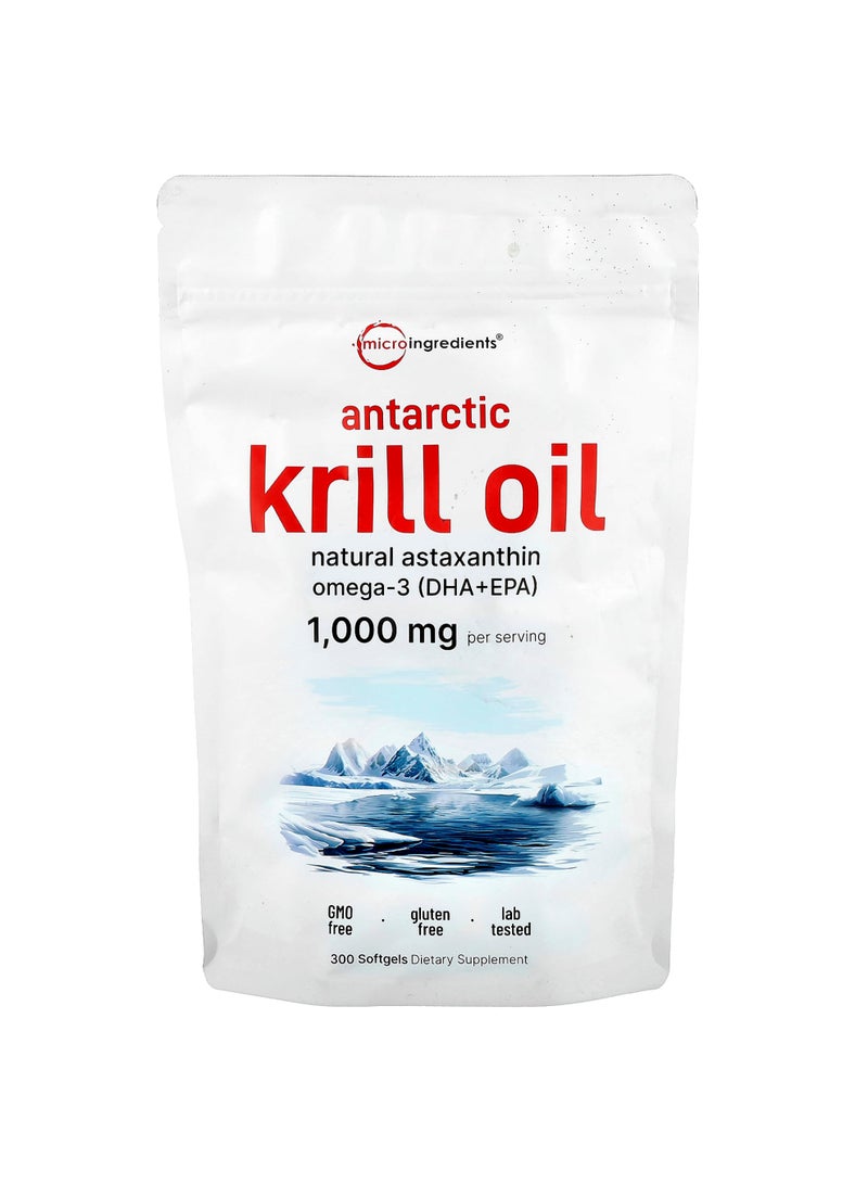 Antarctic Krill Oil, 300 Softgels (500 mg per Softgel)