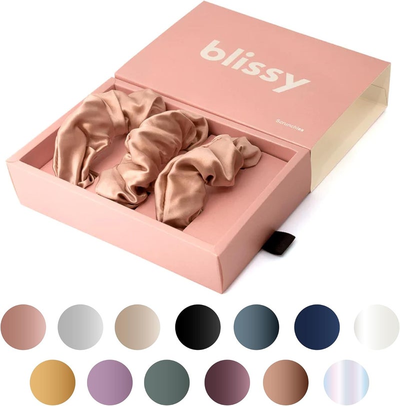 BLISSY Silk Scrunchie (Rose Regular) - Image 1