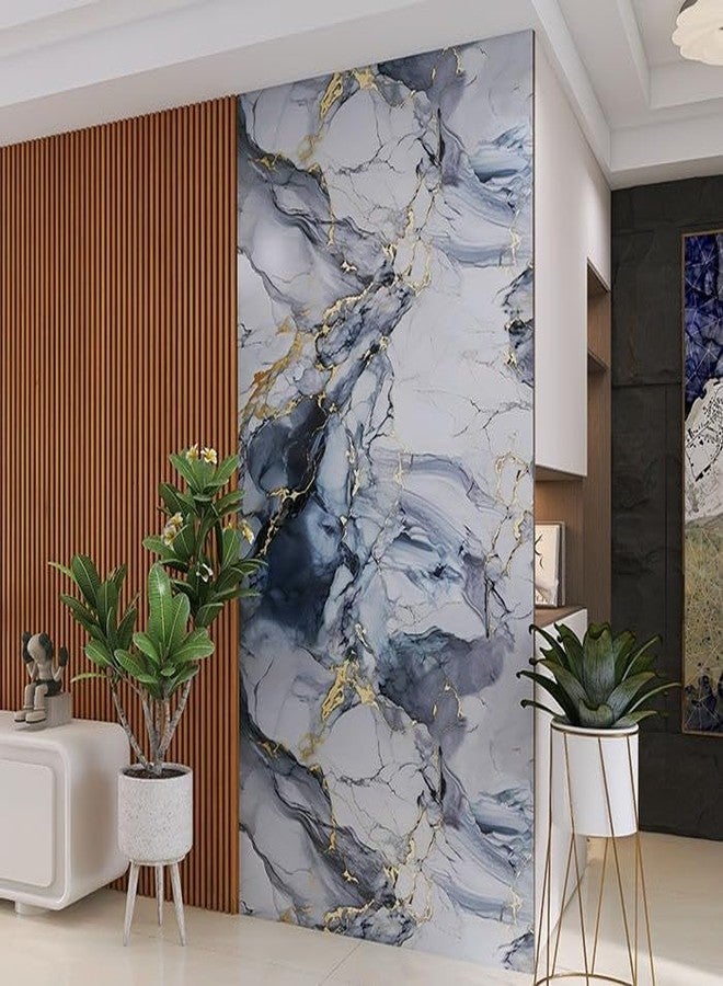 TEKCOOL Marble Waterproof Oil Proof Wall Paper Furniture Kitchen, Cabinets, Almirah,Tabletop,Plastic Table, WoodenTable,Wardrobe,PVCDIY Self Adhesive Sticker(60x200cm) (Grey Brown Wallpaper-1pc). - Image 4