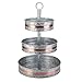 Cedilis Three Tiered Serving Stand, Galvanized Farmhouse Serving Tray, Rustic Metal Tray Platter for Cake, Dessert, - Image 2