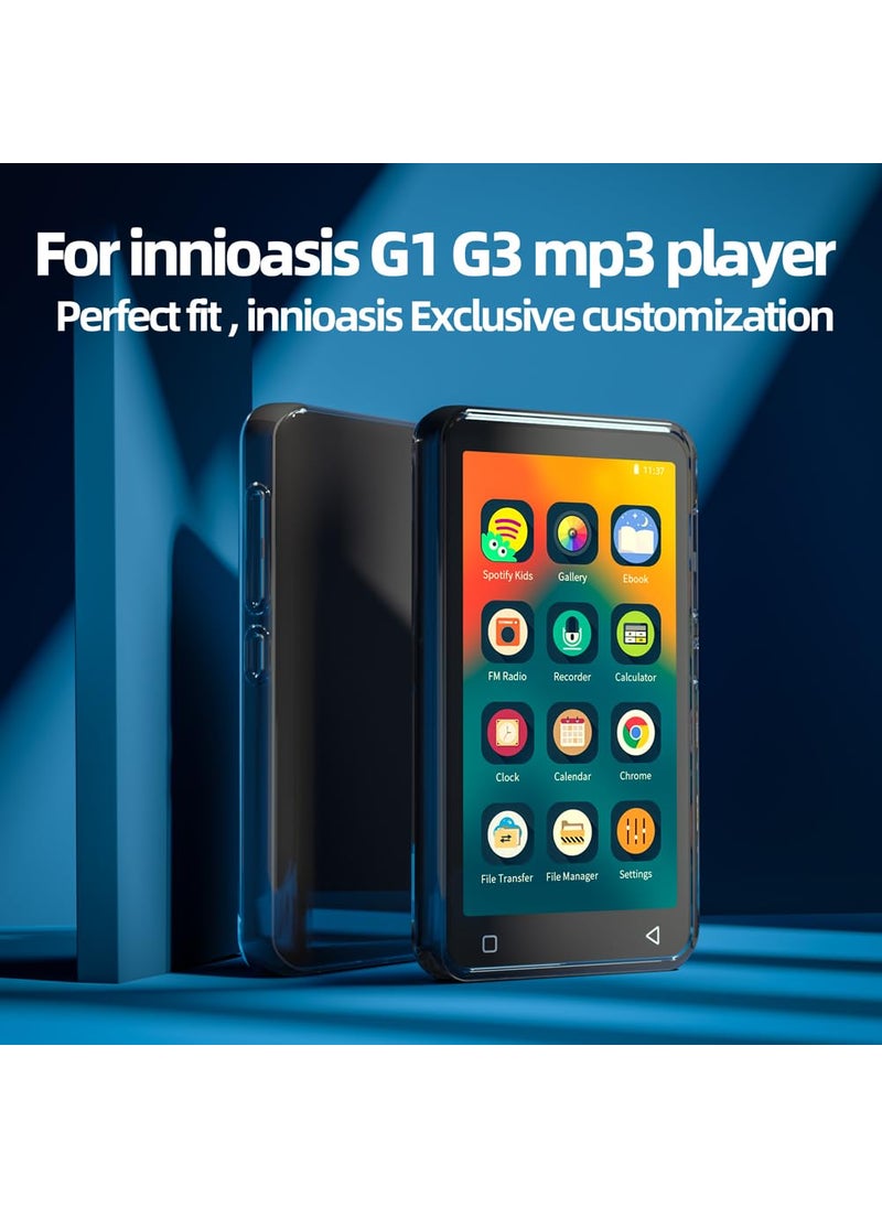 innioasis innioasis G1 G3 Mp3 Player Case, Clear Case for Mp3 Player Anti-Scratch Shock Absorption 4.0 inch Case Crystal Clear  - Image 2