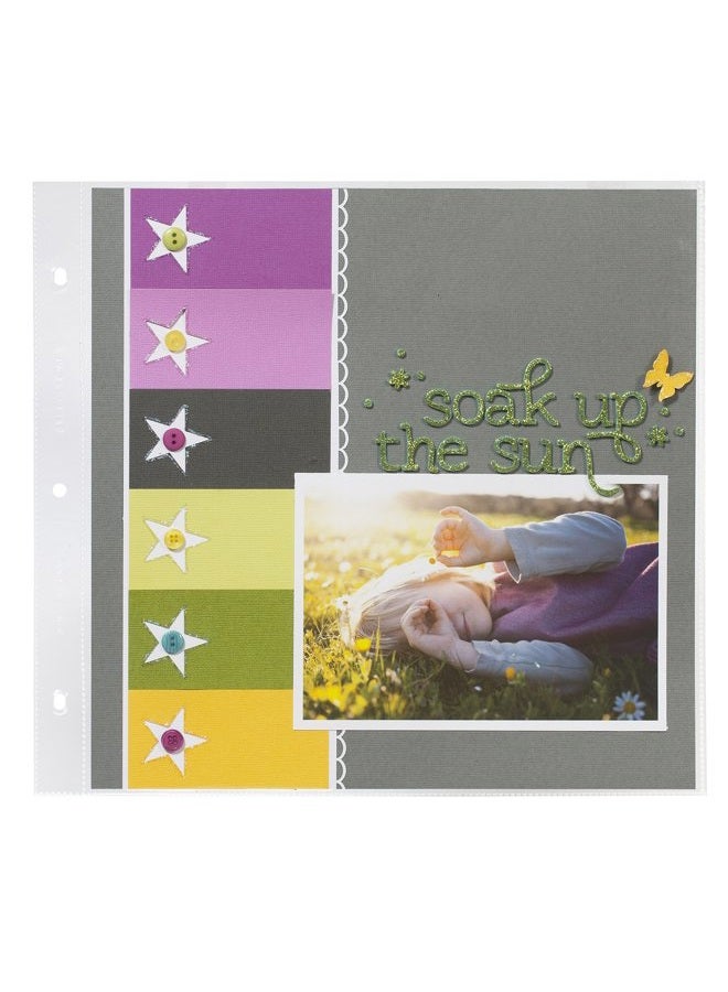 We R Memory Keepers 12 x 12-inch 3-Ring Album Page Protectors 10 Pack, Albums Refills Arts Crafts Supplies Scrapbooking Scrapbook Supplies Scrapbook Page Protector 12x12 Scrapbook Page Kits - Image 4