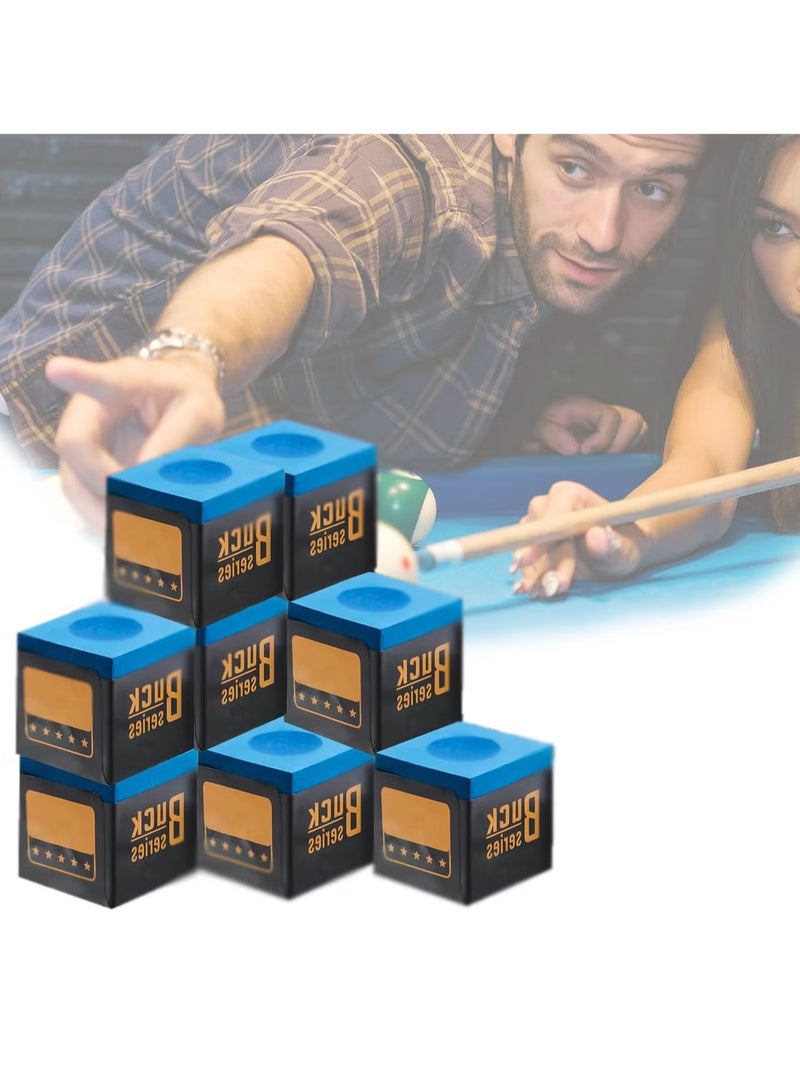 زفيف 12PCS SNOOKER CUSE Chalk ، NO؟ Slip Pool Cue Chalk Blue Premium Billiard Chalk Long-Lastering Cue Tip Accessories للاعبين المحترفين البلياردو ، المتحمسون ، لاعبو المنازل - Image 1