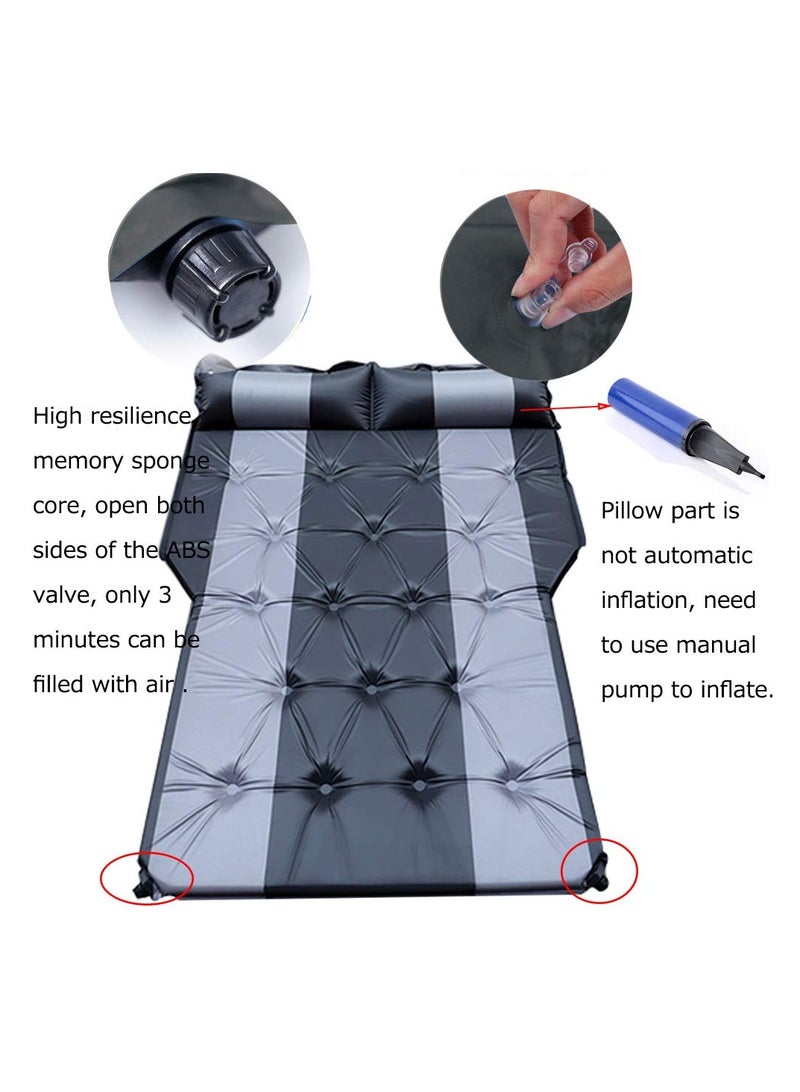 Car Automatic Air Mattress - Portable Car Automatic Air Bed Fit for SUV Trunk Travel Air Bed SUV Air Mattress Camping Outdoor Mattress with Storage Bag Blue  - Image 3