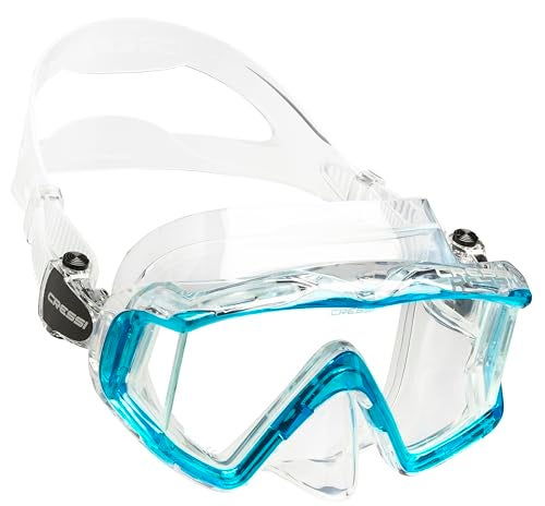 Cressi Pano 3 Supernova Dry Mask Snorkel Kits ClearTranslucent Aquamarine - Image 3