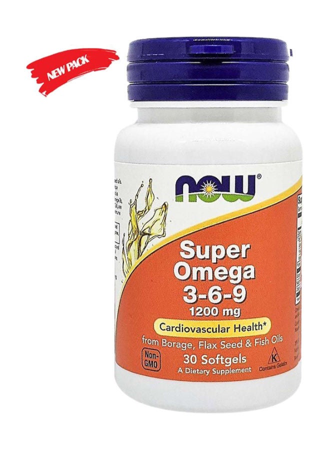 now Super Omega 3-6-9 Softgels 30's - Image 2