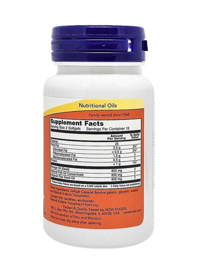 now Super Omega 3-6-9 Softgels 30's - Image 3