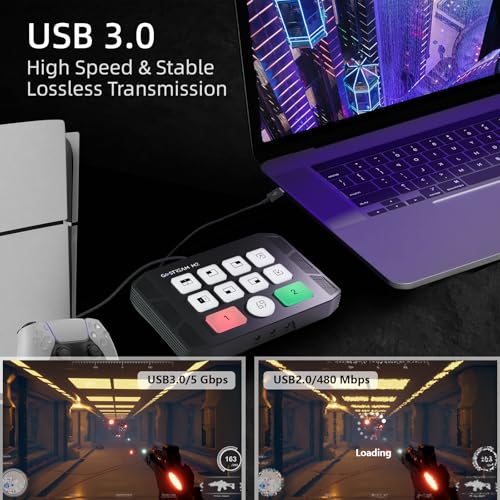 Osee GoStream M2 Capture Card, Dual 4K HDMI Input Capture Card for Streaming, USB 3.0 Audio Video Capture Card Record in 1080P 60FPS Low Latency, Compatible with PS5/PS4/Xbox/Switch in OBS, YouTube - Image 4