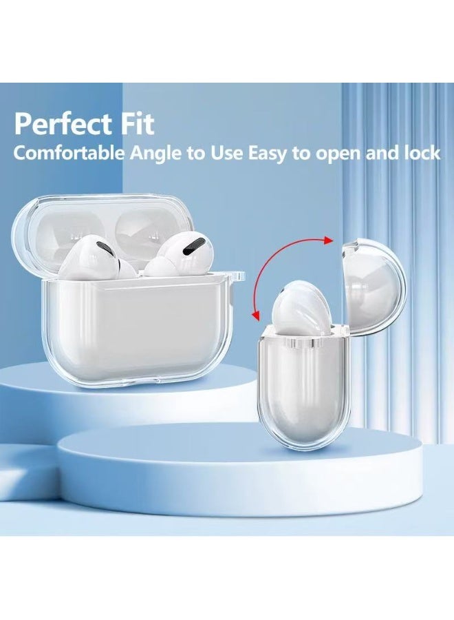 دكينج يتمتع الغلاف الواقي الشفاف بالملاءمة لسمّاعات آبل AirPods Pro 3 [2025]، يتضمن حبلًا للحمل، يقلل من اصفرار السطح، يدعم الشحن اللاسلكي، مقاوم للصدمات، حماية كاملة، وعلبة السماعات متوافقة مع آبل AirPods Pro 3 (شفافة). - Image 5