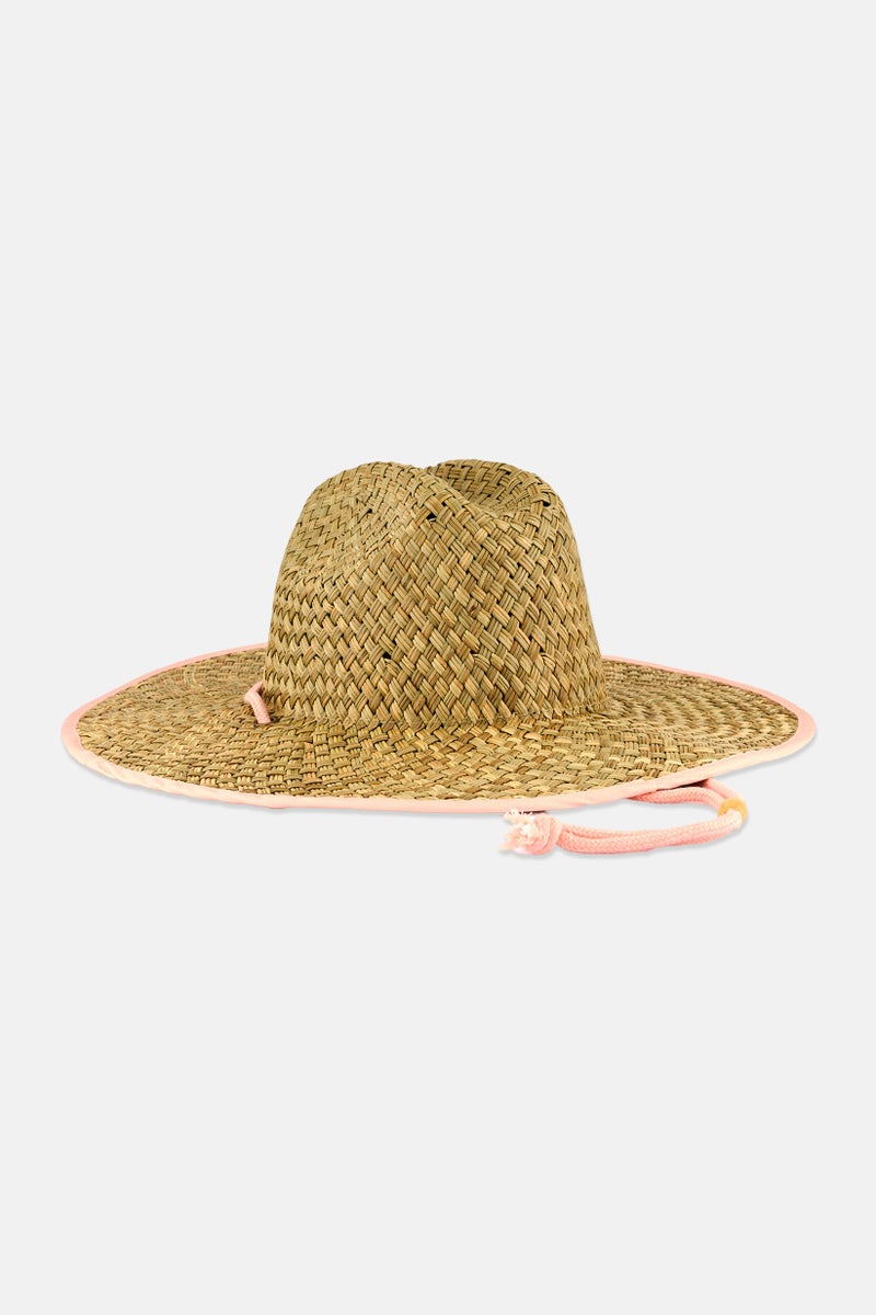 Roxy قبعة دلو من القش للبنات، تان - Image 2