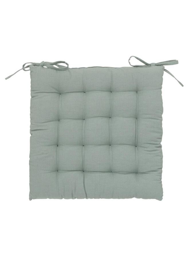 atmosphera Premium Quality Cotton Square Shaped Chair Pad Celadon Green 38 X 38Cm 103851F2 - Image 1