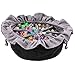 TOYFUL Large DND Dice Drawstring Bags with Pockets Black Storage Bag for RPG MTG Game Dices Capacity Over 300 Dice - Image 3