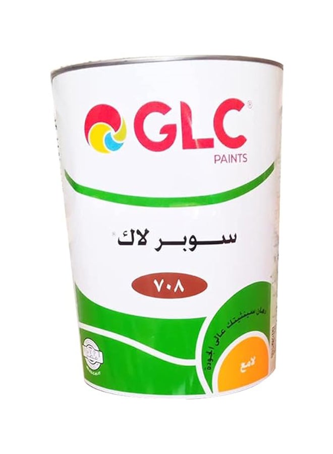 عبوة GLC سوبر لاك ألوان 708 لاكيه شديد اللمعة  0.700 لتر