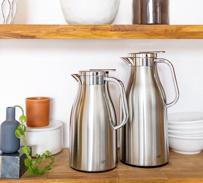 ألفي إبريق ترموس ، من الفولاذ المقاوم للصدأ ذو ملمس مات، سعة 0.65 لتر - Image 2