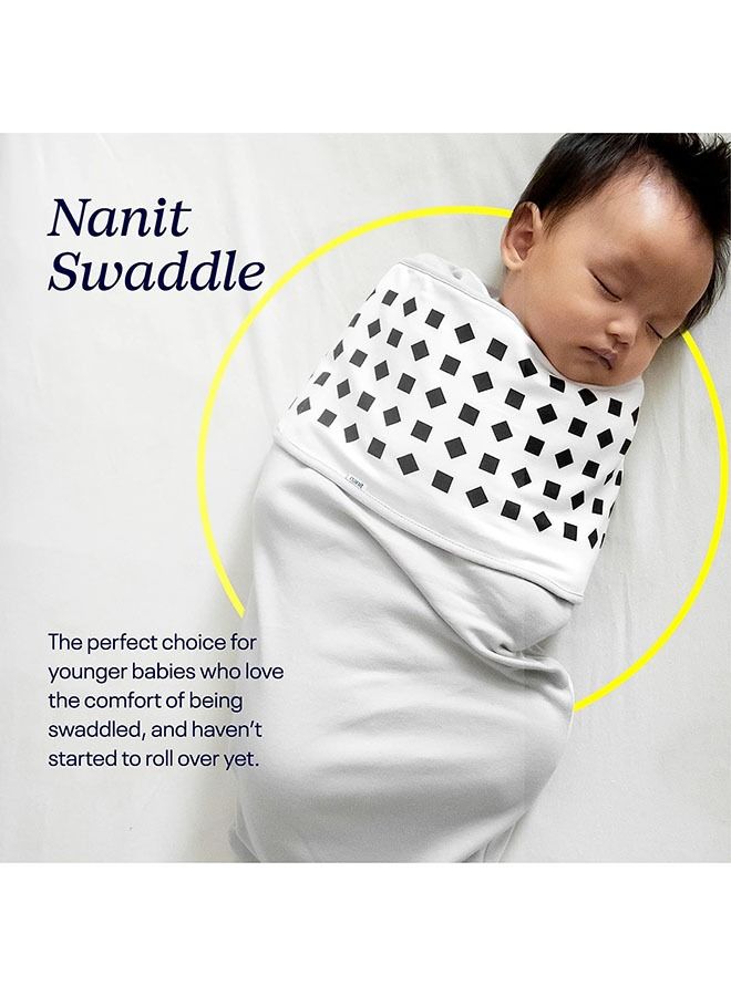 Nanit Breathing Wear Swaddle, Size Small - Grey - Image 3