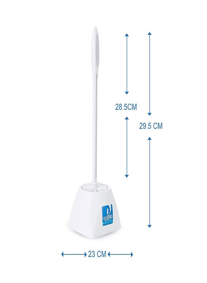 Kleeno Cello Plastic Eco Round Toilet Brush with Holder Pack of 1, Blue |360 Degree Crimped Bristles, Easy to Hanging & Store Stand |Toilet Cleaning Brush for Western and Indian Toilet, Bathroom for Cleaning - Image 5