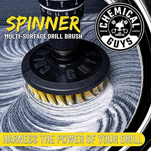 Chemical Guys Foaming Citrus Fabric Clean & Drill Brush Kit - High-Foaming Stain & Odor Remover for Car Carpets, Upholstery & Floor Mats - Deep Cleans & Deodorizes, Citrus Scent - 16 fl oz - Image 4