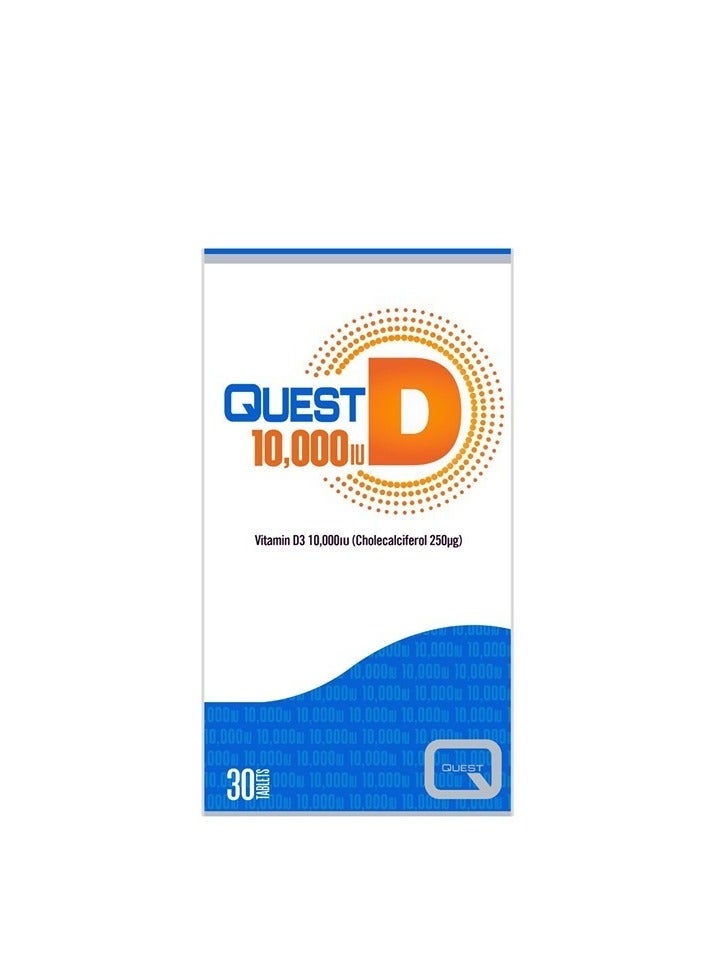 Quest 10000 IU Vitamin D3 30 Tablet