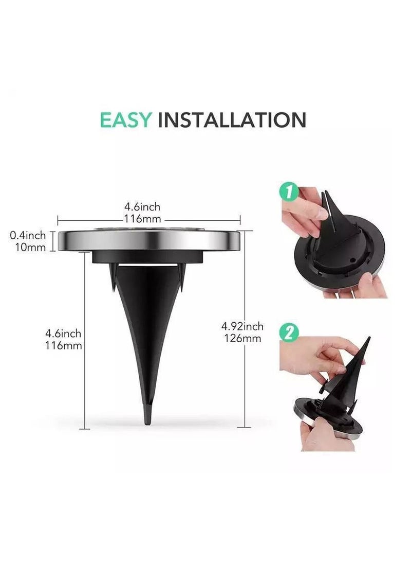 mooni A set of outdoor lights with powerful solar powered LED lights for gardens outdoor places, and decoration with a built in battery and strong light diameter 11.6 cm 4 pieces - Image 4