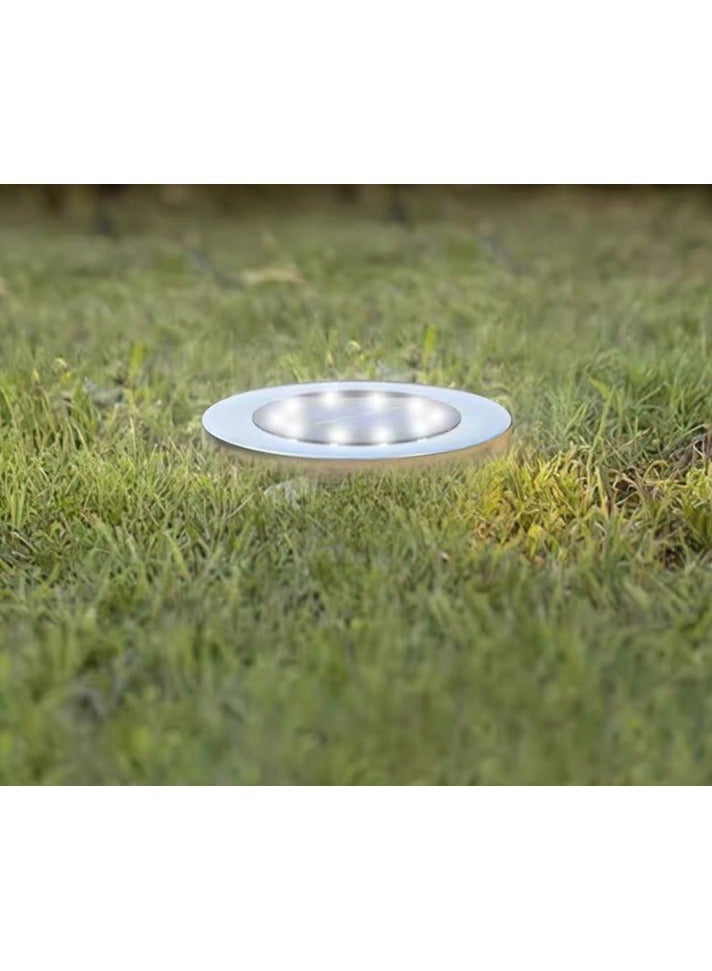 mooni A set of outdoor lights with powerful solar powered LED lights for gardens outdoor places, and decoration with a built in battery and strong light diameter 11.6 cm 4 pieces - Image 5