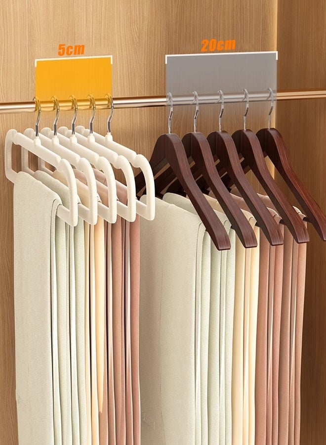 HOMESTAR 10 pcs Velvet Pant Hanger Space Saving, Non-Slip Shorts Hanger, Jeans Slack Trousers Hanger Closet Organizer with 360° Swivel Hook ﻿ - Image 5